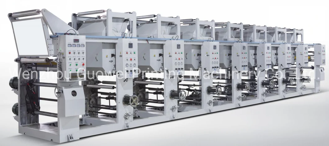 Asy-B Shaftless Manual Type Gravure Printing Machine for Plastic Film in 90m/Min