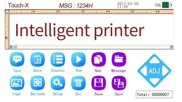 High Resolution Ink Jet Mobile CE, SGS Portable Tij Printer