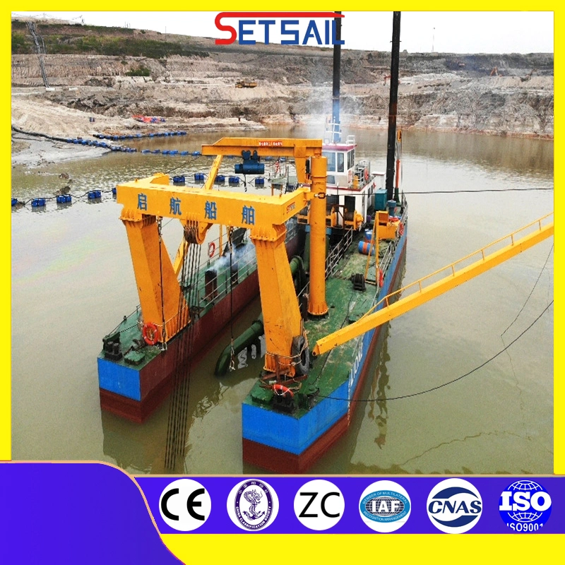 Hydraulic Non Self-Propelled Setsail Cutter Suction Dredger for Sale