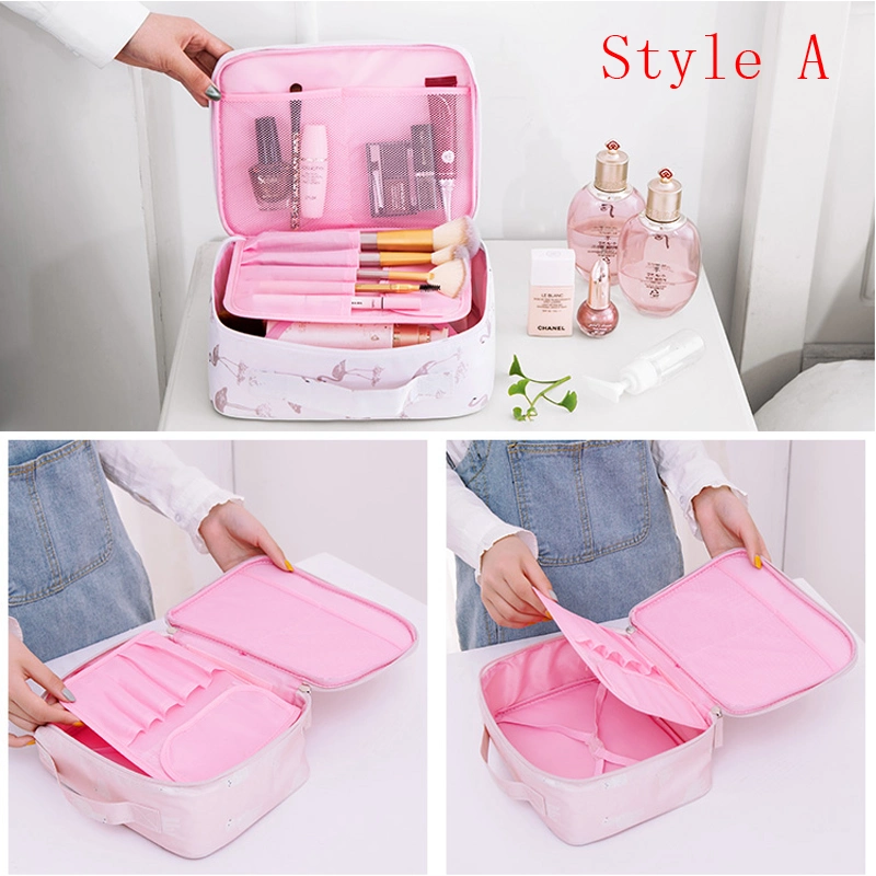 Brand Organizer Travel Fashion Lady Cosmetics Cosmetic Bag Beautician Storage Bags Large Capacity Women Makeup Bag H127