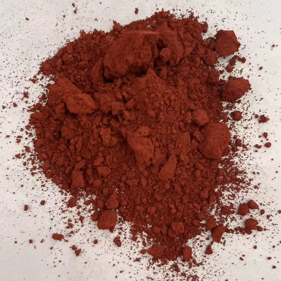 Pigmento inorgânico óxido de ferro vermelho Fe2o3 óxido férrico H190