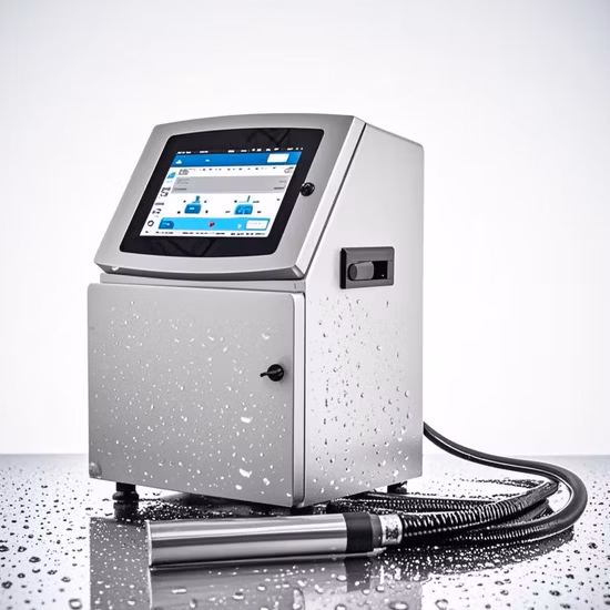 Impressora a jato de tinta contínua/impressora a jato de tinta de caracteres pequenos máquina de codificação de data de validade
