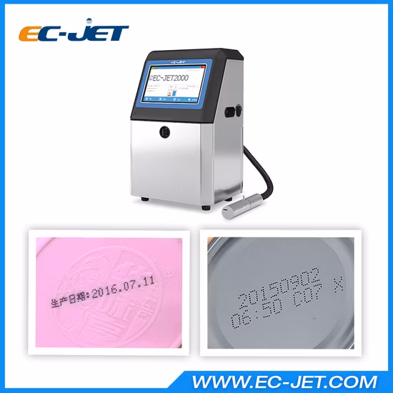 Máquina impressora a jato de tinta contínua com impressão da data de validade (EC-JET2000)